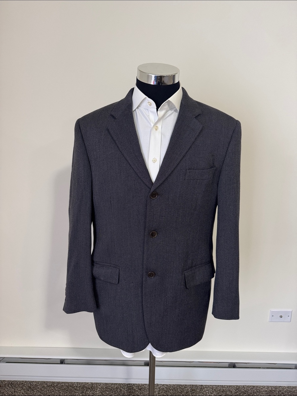 Missoni mens 42R gray 3 button wool cashmere suit jacket EUC